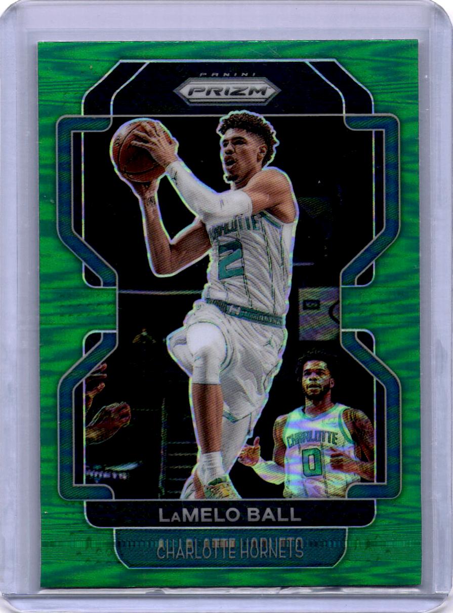 2021-22 Panini Prizm #185 LaMelo Ball Green