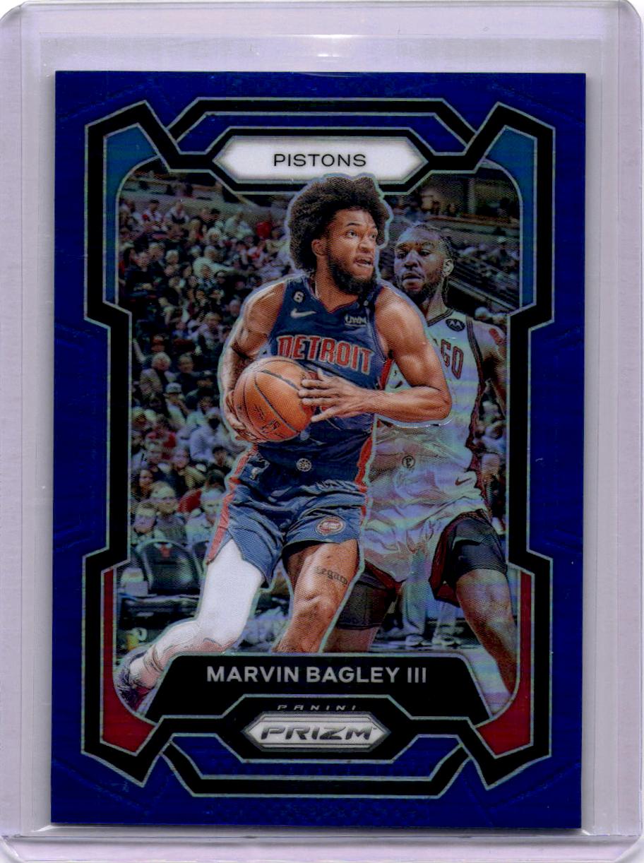 2023-24 Panini Prizm #234 Marvin Bagley III Prizms Blue Wave