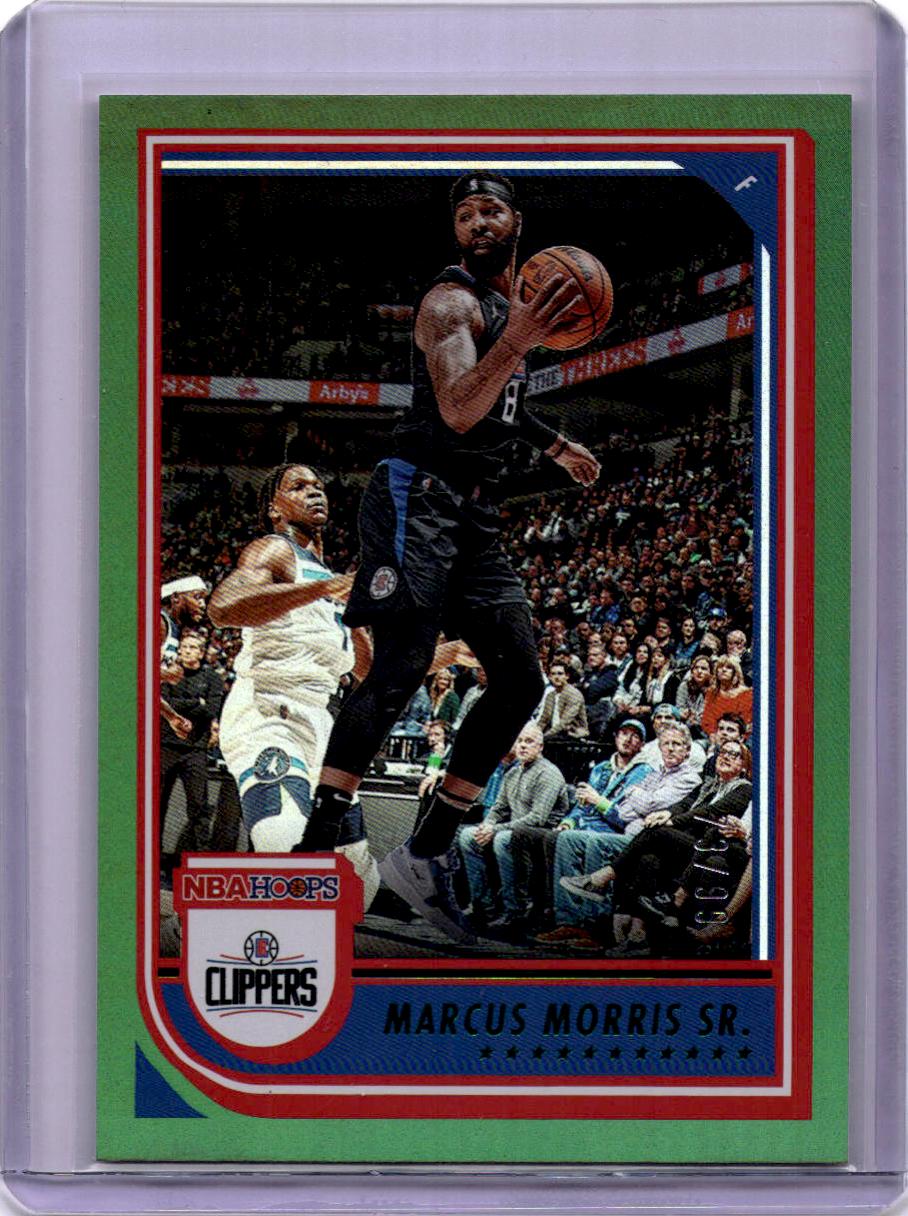 2022-23 Hoops #180 Marcus Morris Sr. Neon Green