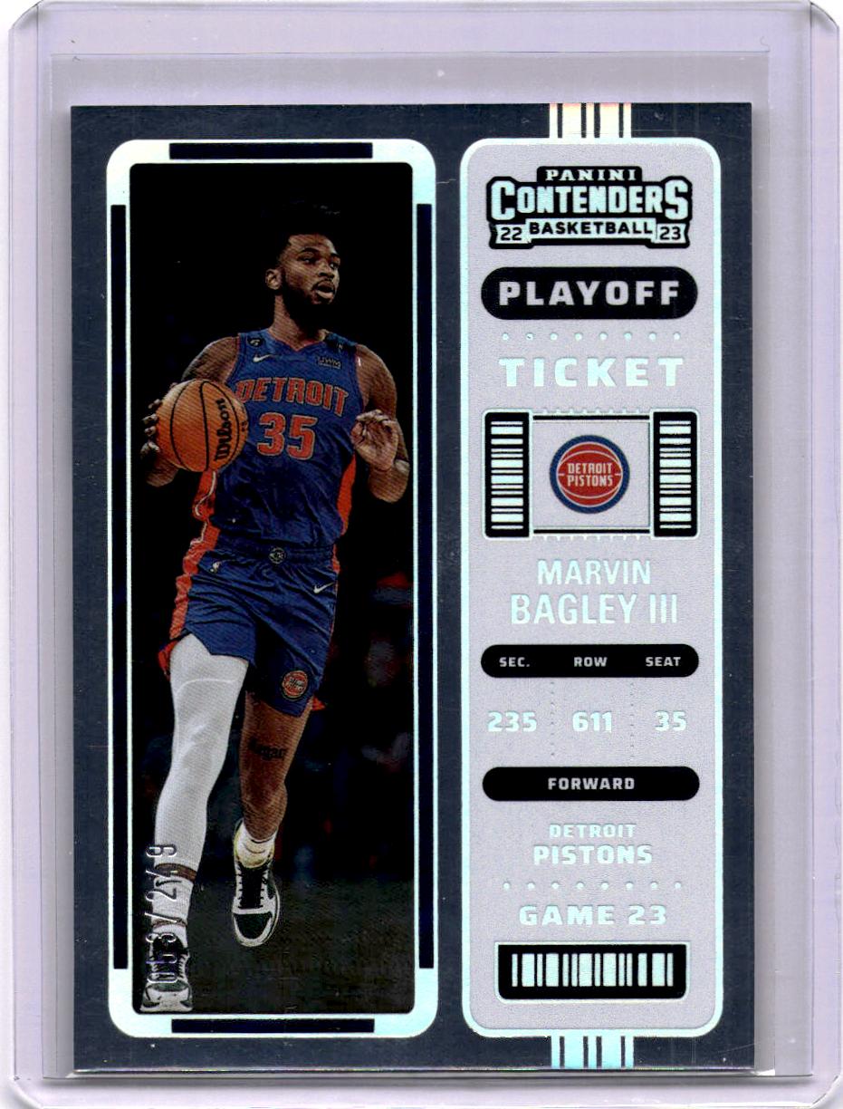 2022-23 Panini Contenders #96 Marvin Bagley III Playoff Ticket #/249