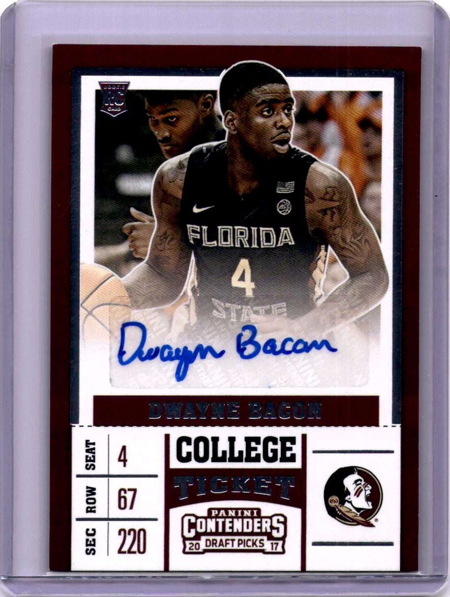 2017 Panini Contenders Draft Picks #84 Dwayne Bacon College Ticket