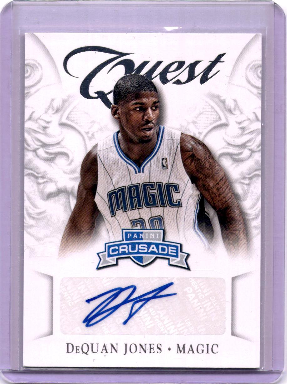 2012-13 Panini Crusade #49 DeQuan Jones Quest Autographs