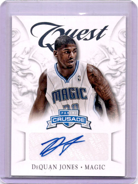 2012-13 Panini Crusade #49 DeQuan Jones Quest Autographs