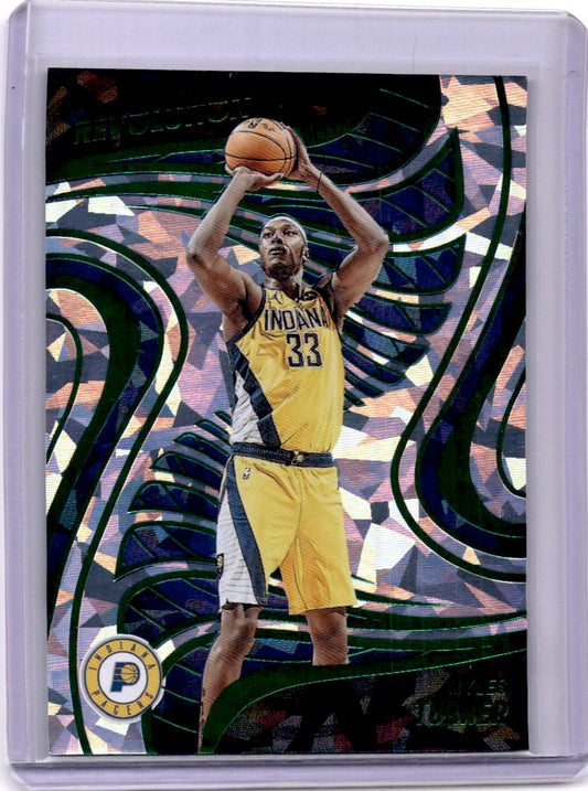 2022-23 Panini Revolution #45 Myles Turner Chinese New Year Emerald #/88