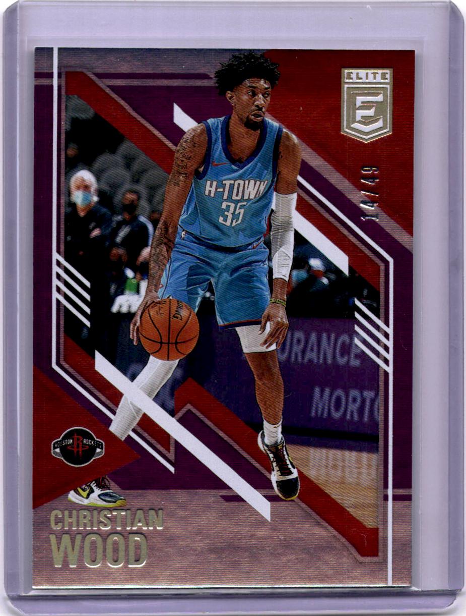 2020-21 Panini Donruss Elite #27 Christian Wood Purple #/49