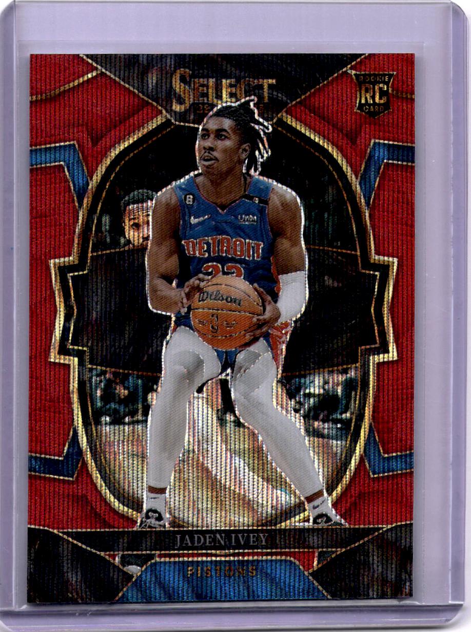 2022-23 Panini Select #87 Jaden Ivey Red Wave Prizms