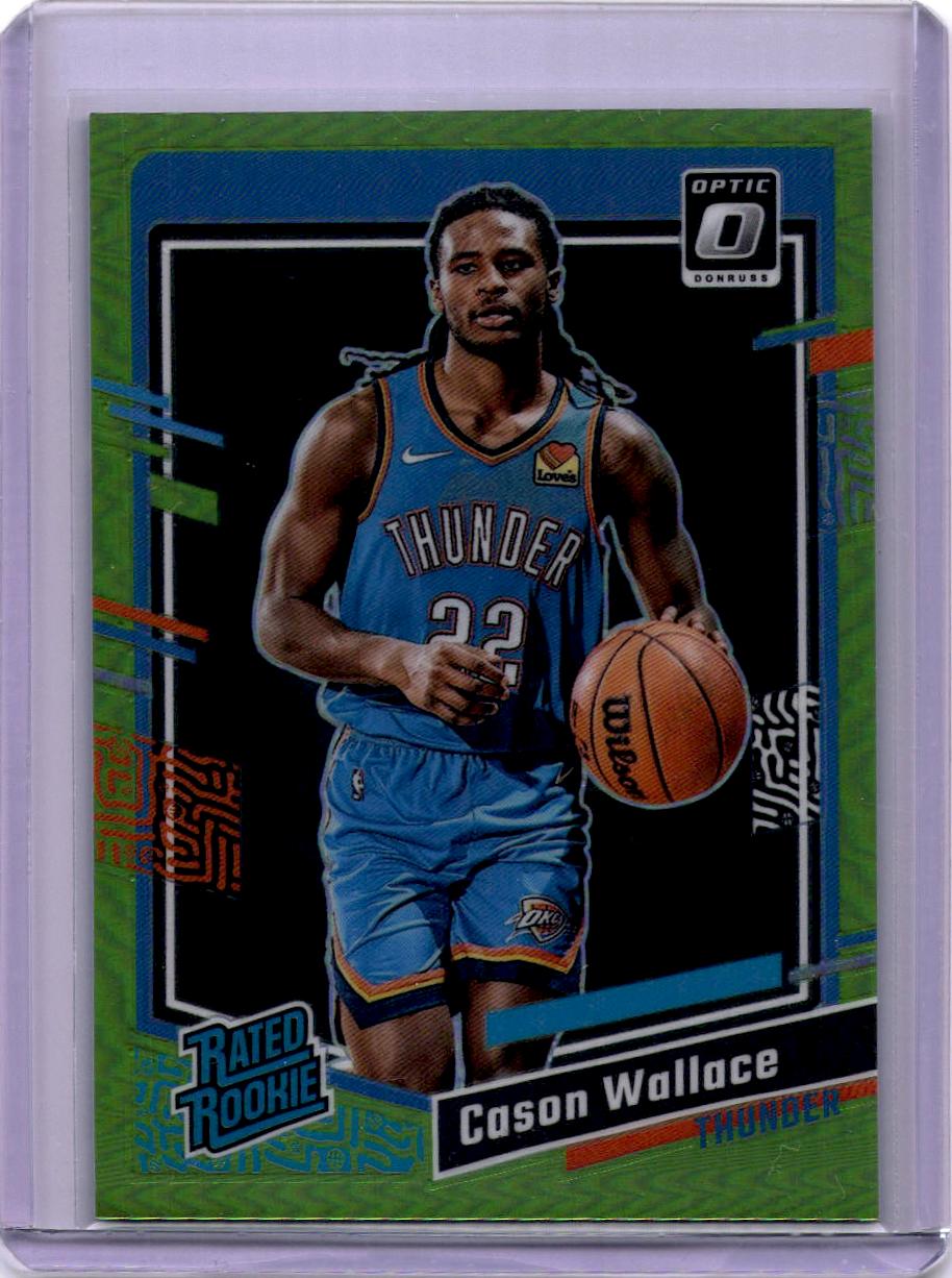2023-24 Donruss Optic #218 Cason Wallace Lime Green #/149
