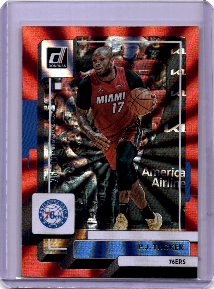 2022-23 Donruss #190 P.J. Tucker Holo Laser Red #/99