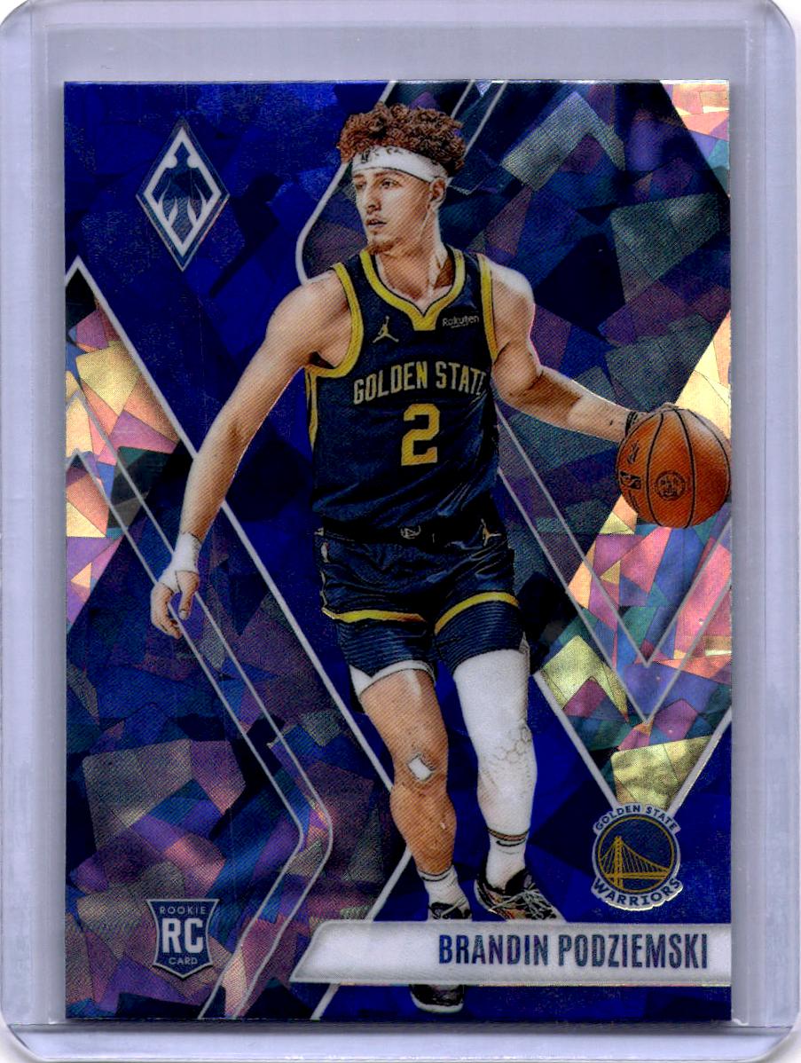 2023-24 Panini Phoenix #295 Brandin Podziemski Phoenix Blue Ice