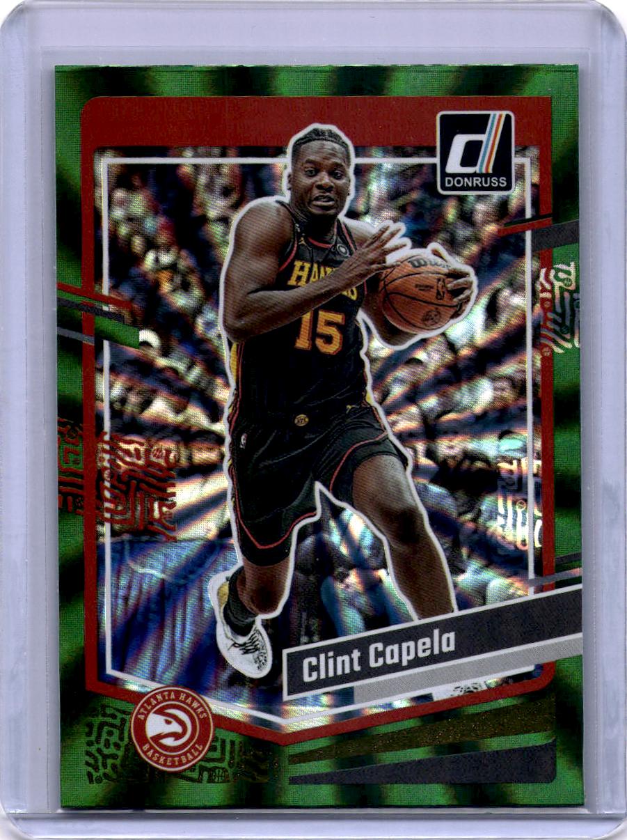 2023-24 Donruss #91 Clint Capela Green Laser Holo