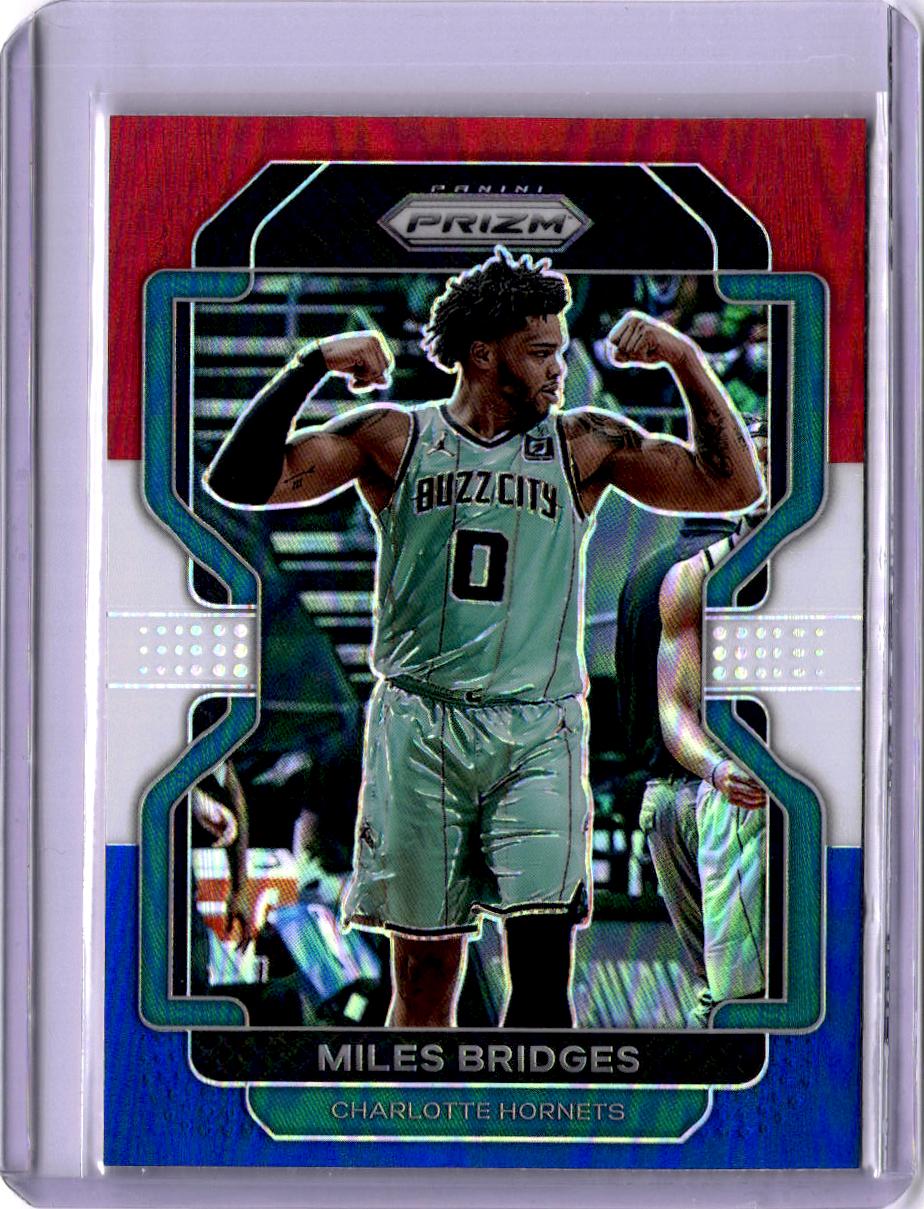2021-22 Panini Prizm #132 Miles Bridges Red White and Blue