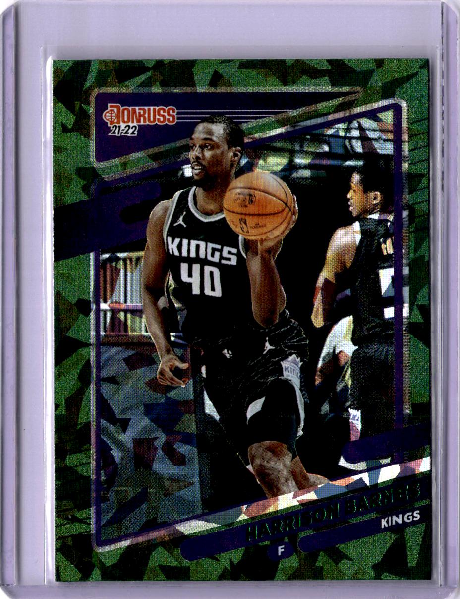 2021-22 Donruss #53 Harrison Barnes Holo Green Ice