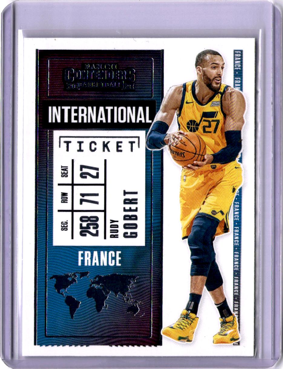 2020-21 Panini Contenders #18 Rudy Gobert International Ticket
