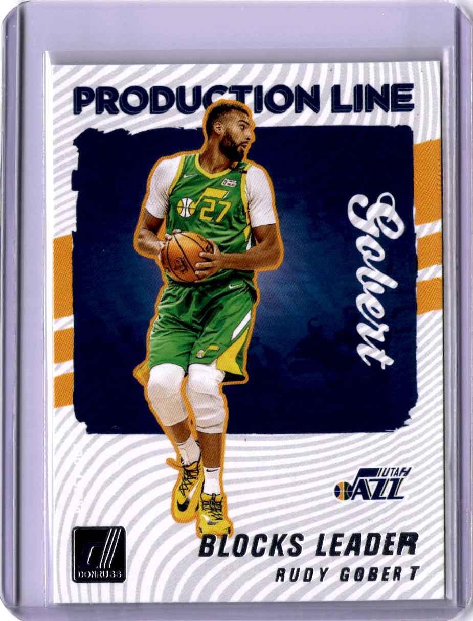 2021-22 Donruss #5 Rudy Gobert Production Line Press Proof