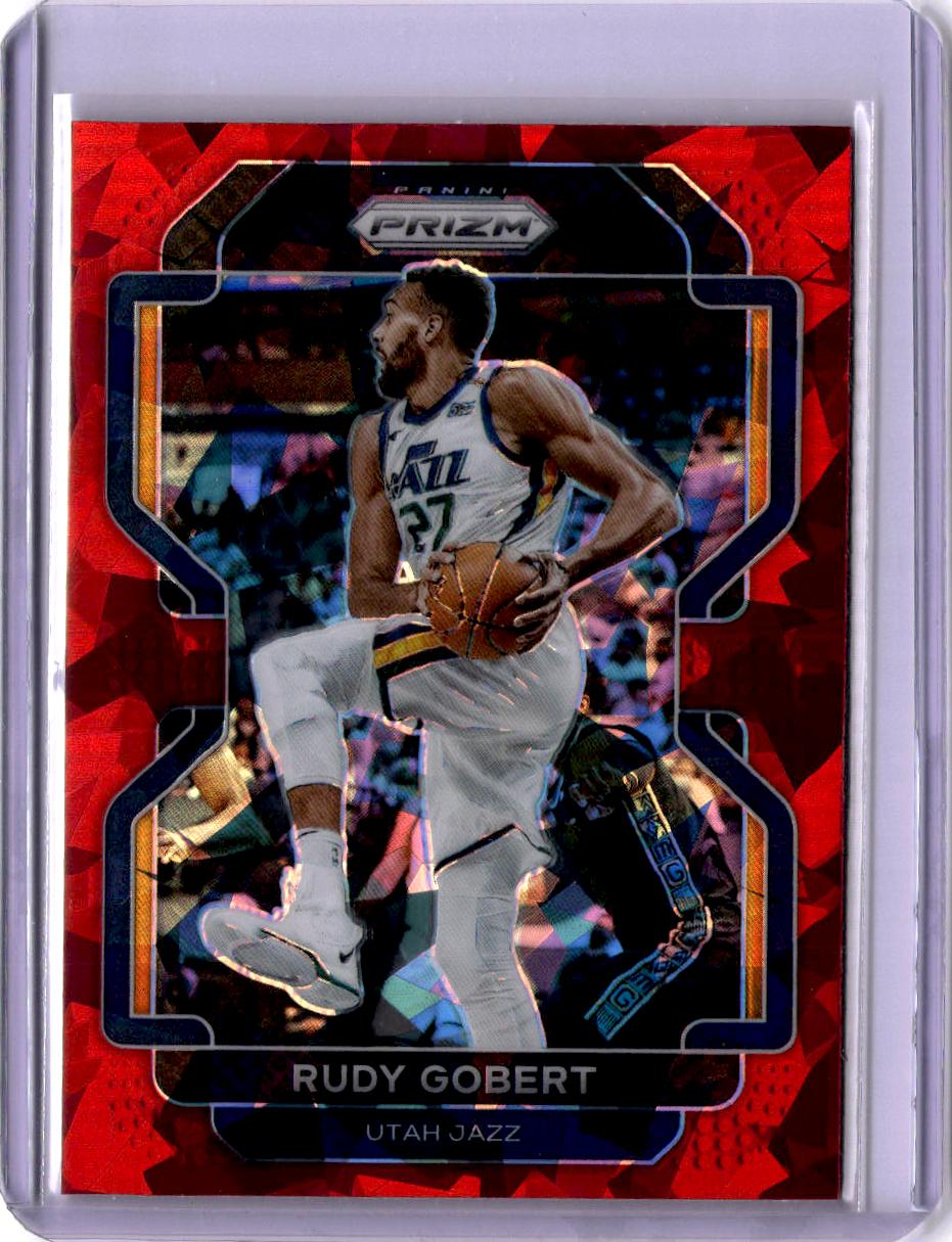 2021-22 Panini Prizm #239 Rudy Gobert Red Ice