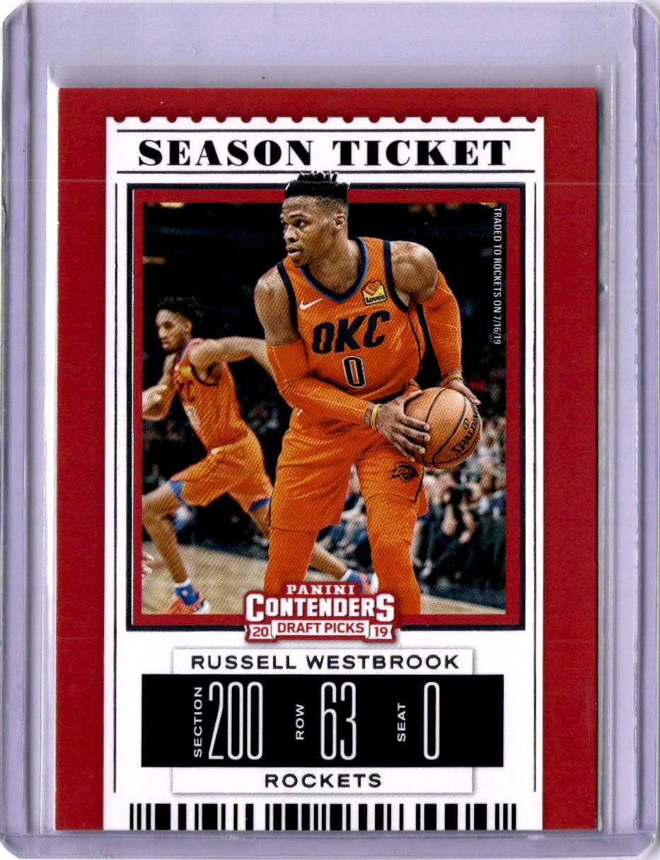 2019 Panini Contenders Draft Picks #45 Russell Westbrook