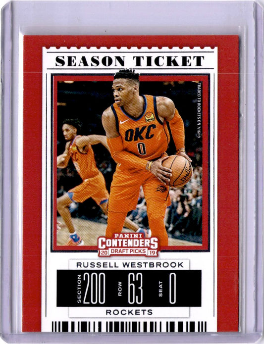 2019 Panini Contenders Draft Picks #45 Russell Westbrook