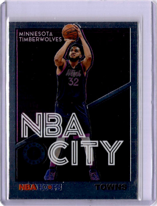 2019-20 Hoops Premium Stock #14 Karl-Anthony Towns NBA City