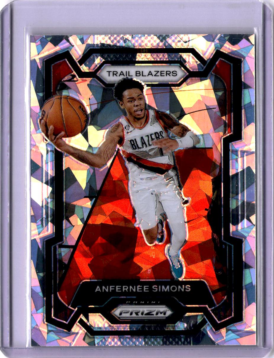 2023-24 Panini Prizm #106 Anfernee Simons Prizms Ice