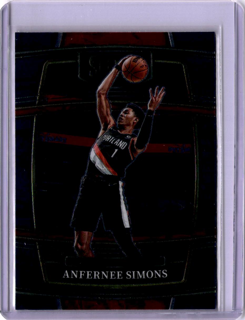 2021-22 Panini Select #29 Anfernee Simons Blue (Retail Base)