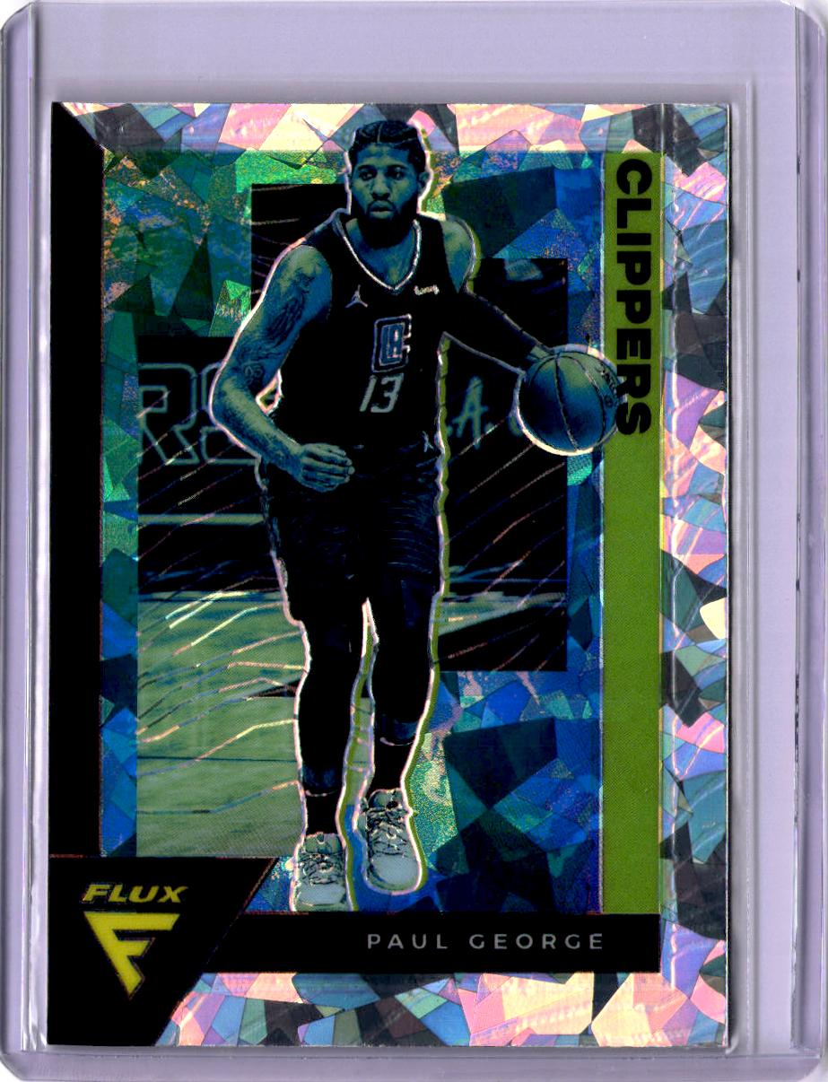 2020-21 Panini Flux #74 Paul George Fanatics Cracked Ice