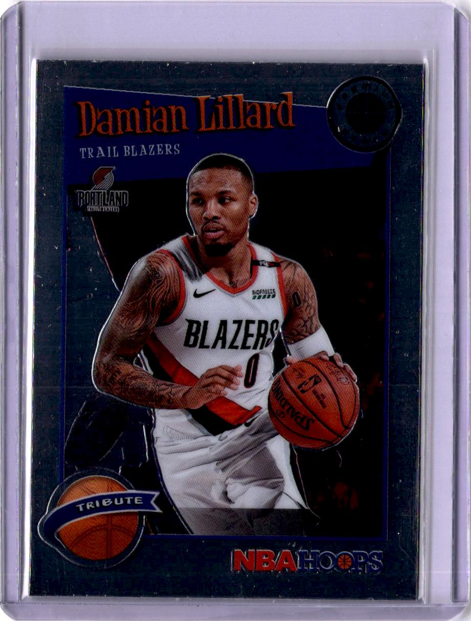 2019-20 Hoops Premium Stock #291 Damian Lillard