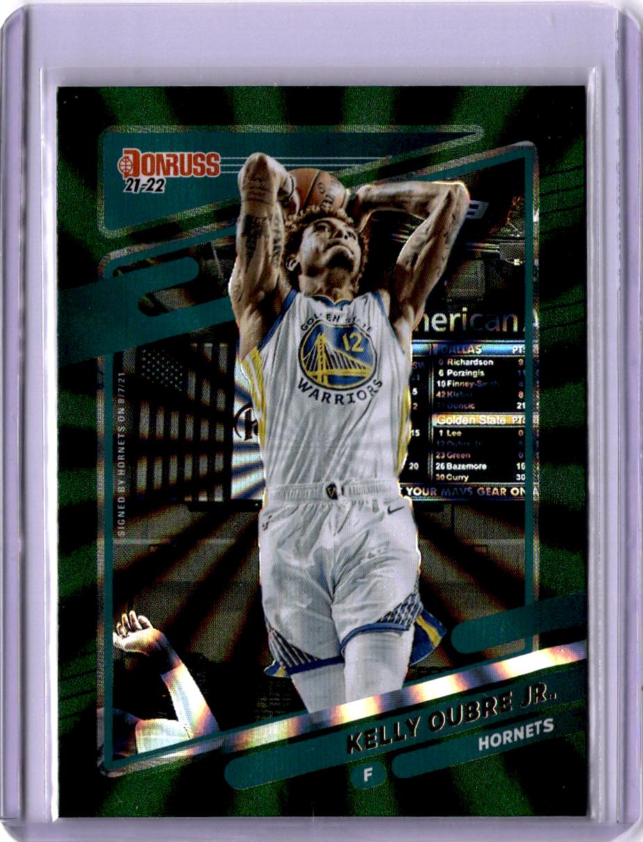 2021-22 Donruss #137 Kelly Oubre Jr. Holo Green Laser