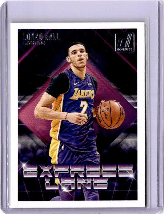 2018-19 Donruss #7 Lonzo Ball Express Lane