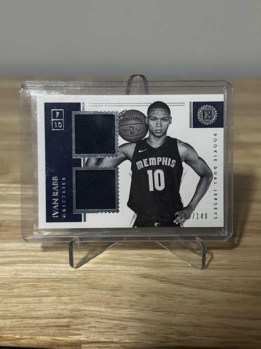 2017-18 Panini Encased #DR-IR Ivan Rabb Dual Rookie Jerseys #/149