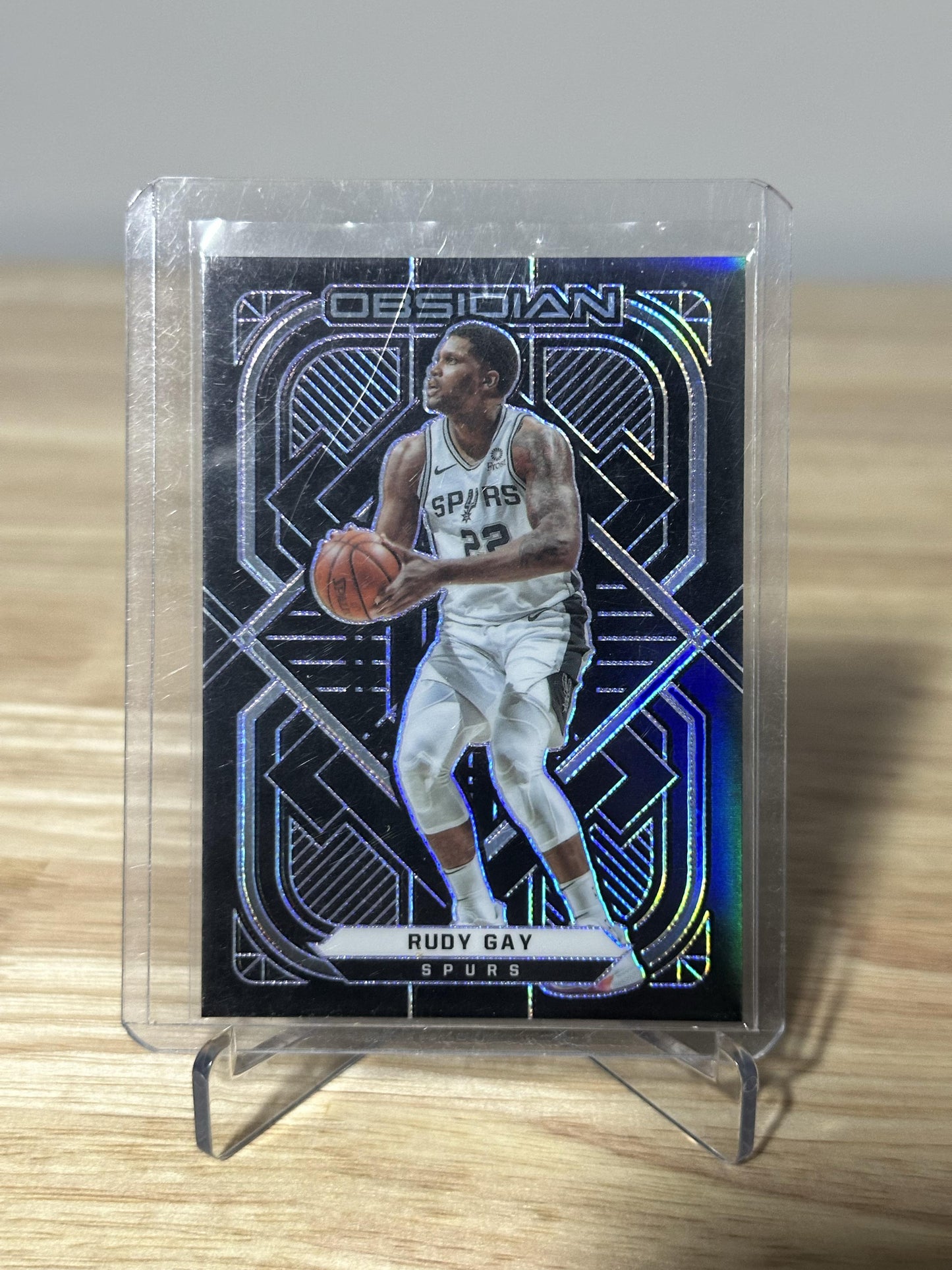 2020-21 Panini Obsidian #26 Rudy Gay Electric Etch Purple #/99