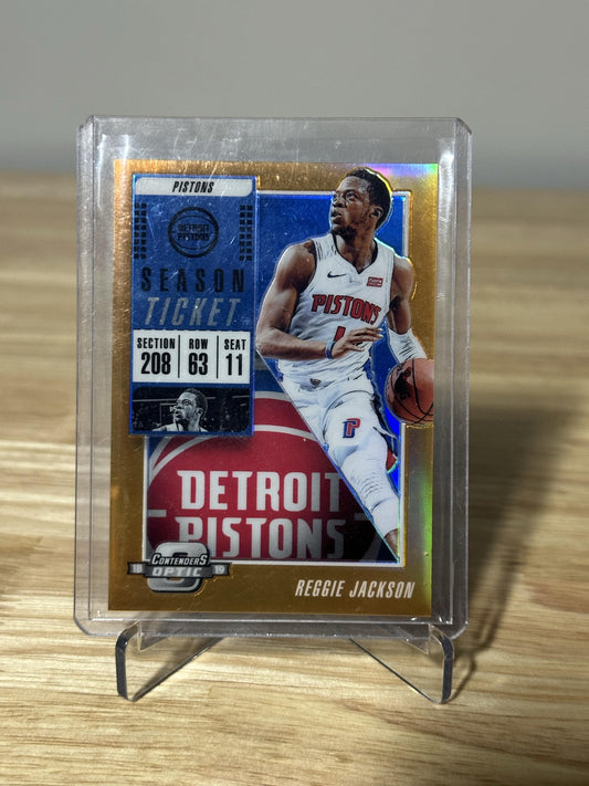 2018-19 Panini Contenders Optic #24 Reggie Jackson Orange #/49