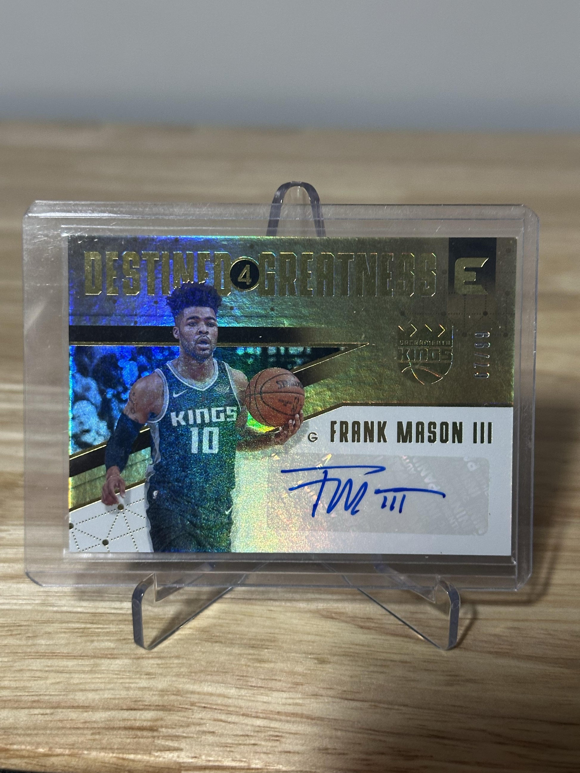 2017-18 Panini Essentials #DG-FM3 Frank Mason III Destined for Greatness #/99