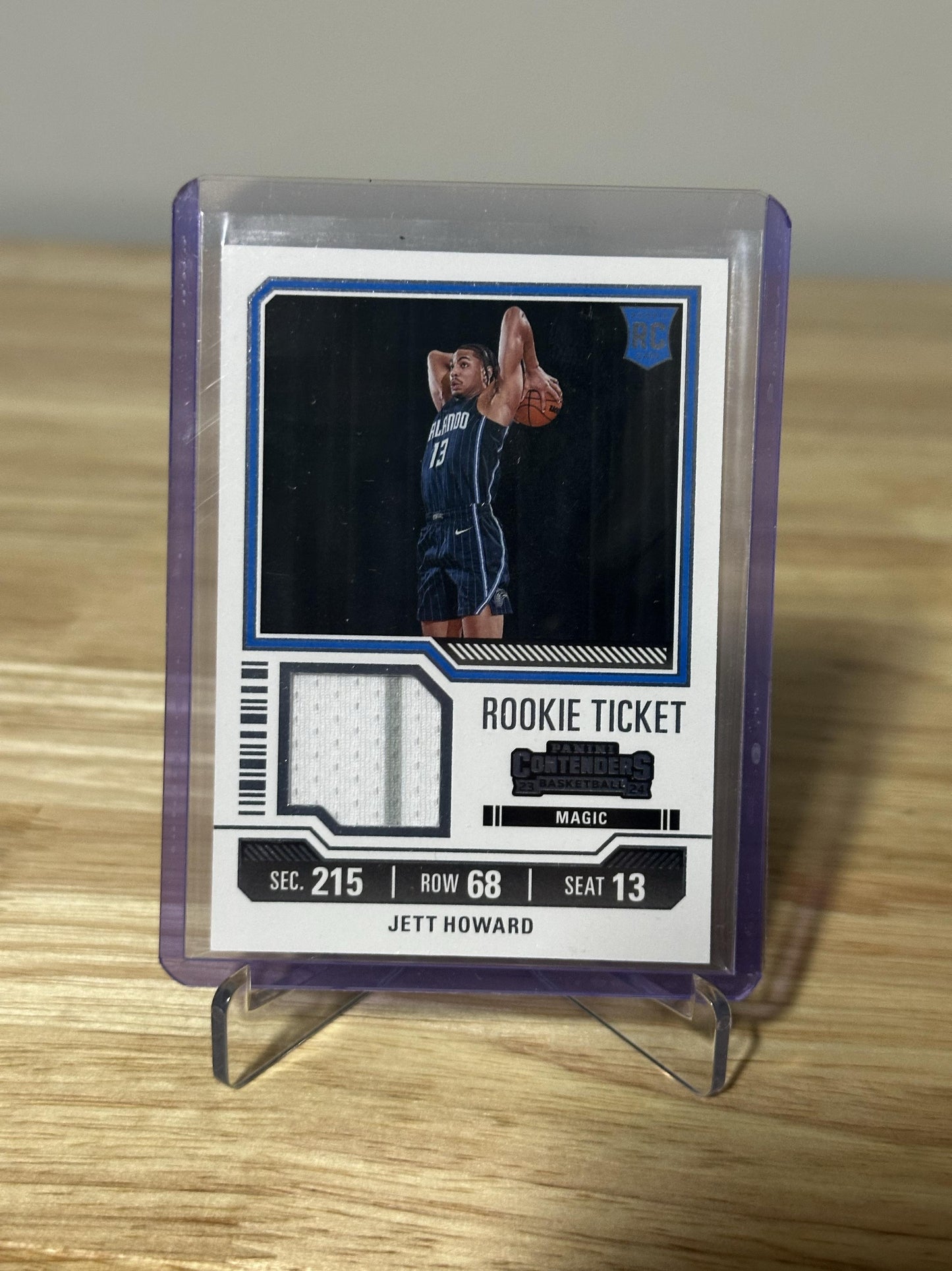 2023-24 Panini Contenders #RTS-JET Jett Howard Rookie Ticket Swatches