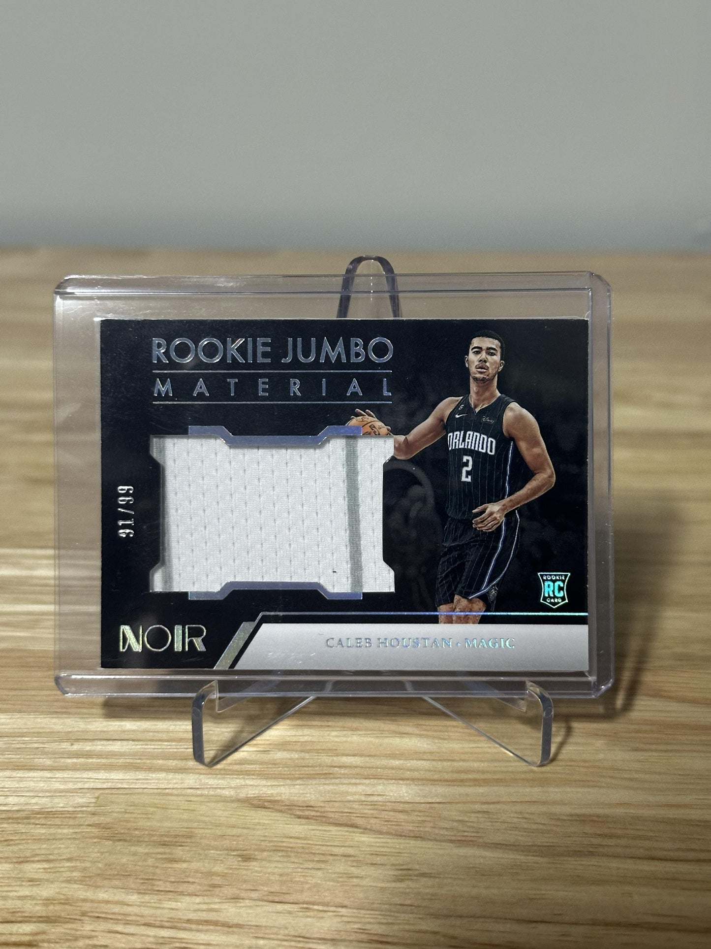 2022-23 Panini Noir #RJM-CHS Caleb Houstan Rookie Jumbo Material #/99