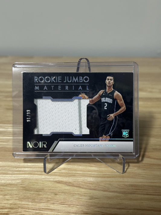 2022-23 Panini Noir #RJM-CHS Caleb Houstan Rookie Jumbo Material #/99
