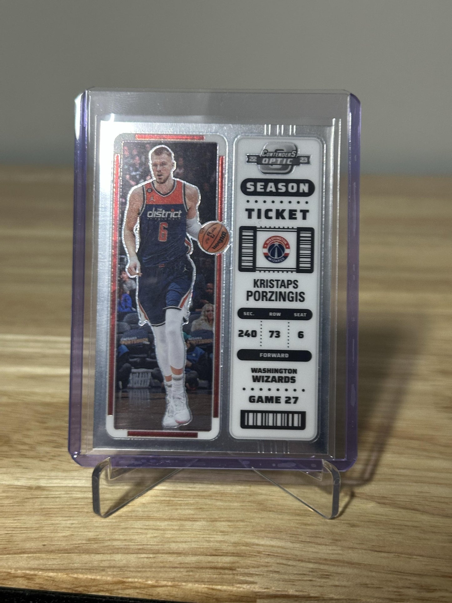 2022-23 Panini Contenders Optic #47 Kristaps Porzingis
