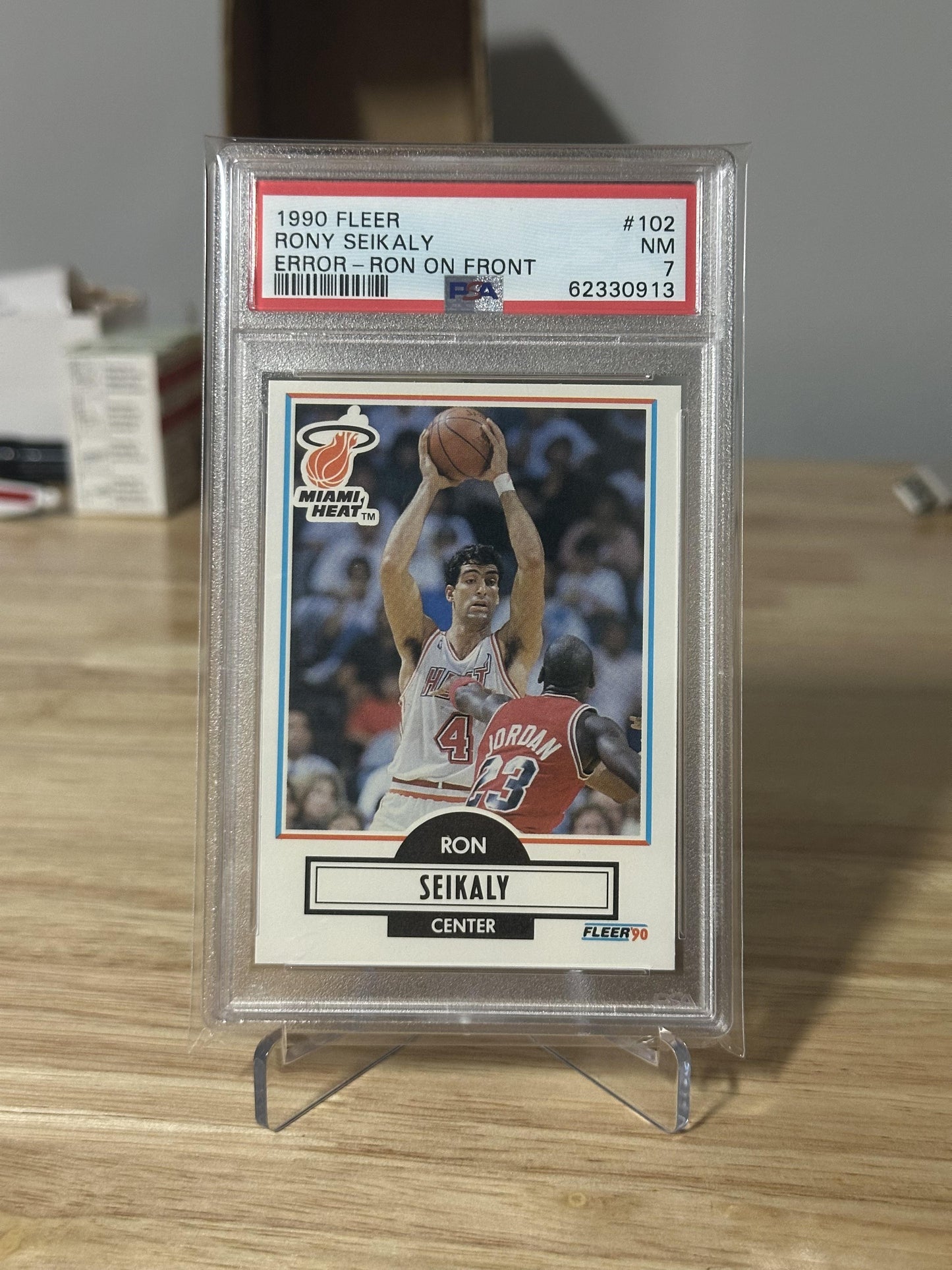 1990-91 Fleer #102b Rony Seikaly