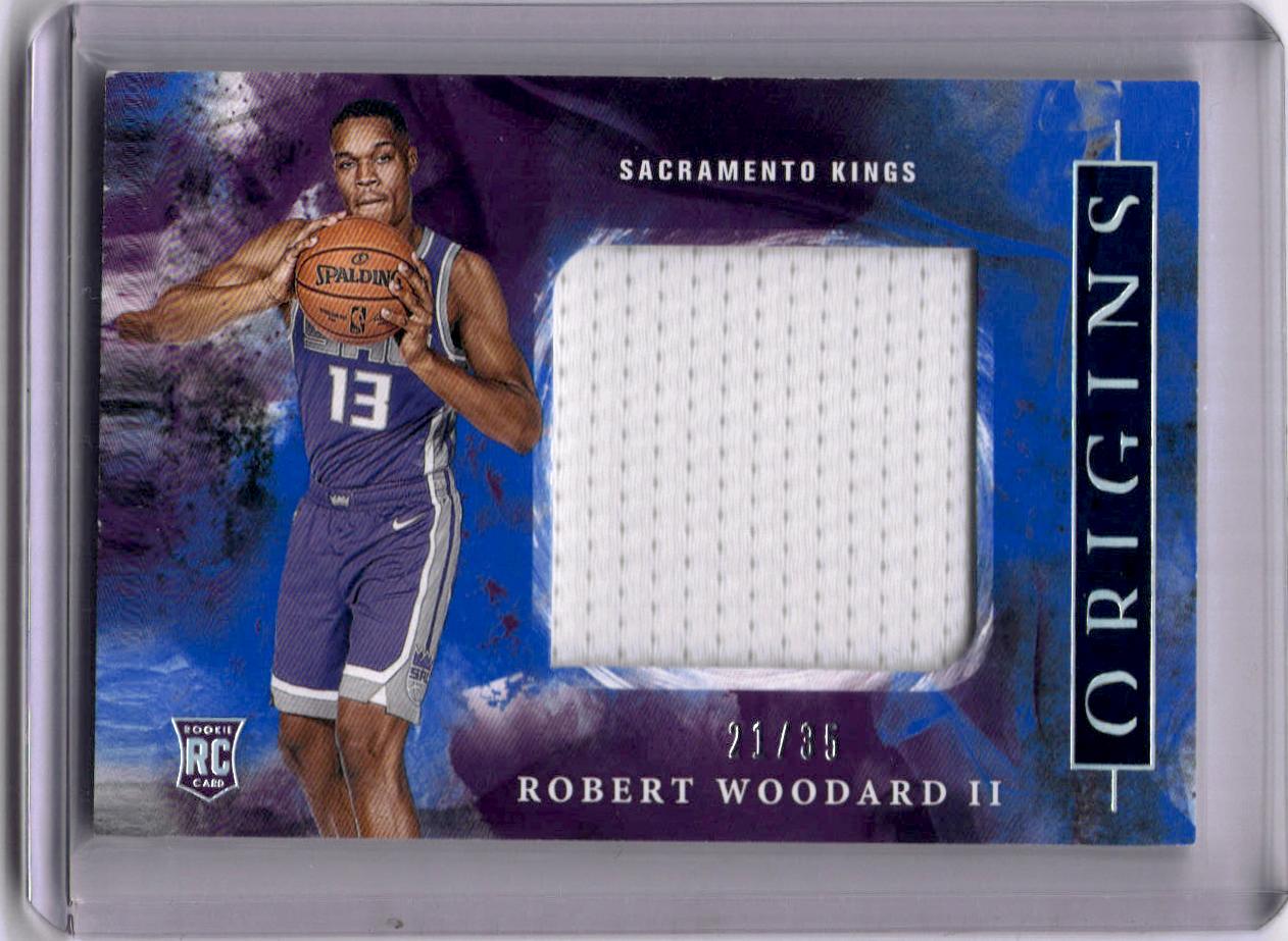 2020-21 Panini Origins #RJJ-WOO Robert Woodard II Rookie Jumbo Jerseys Blue #/35