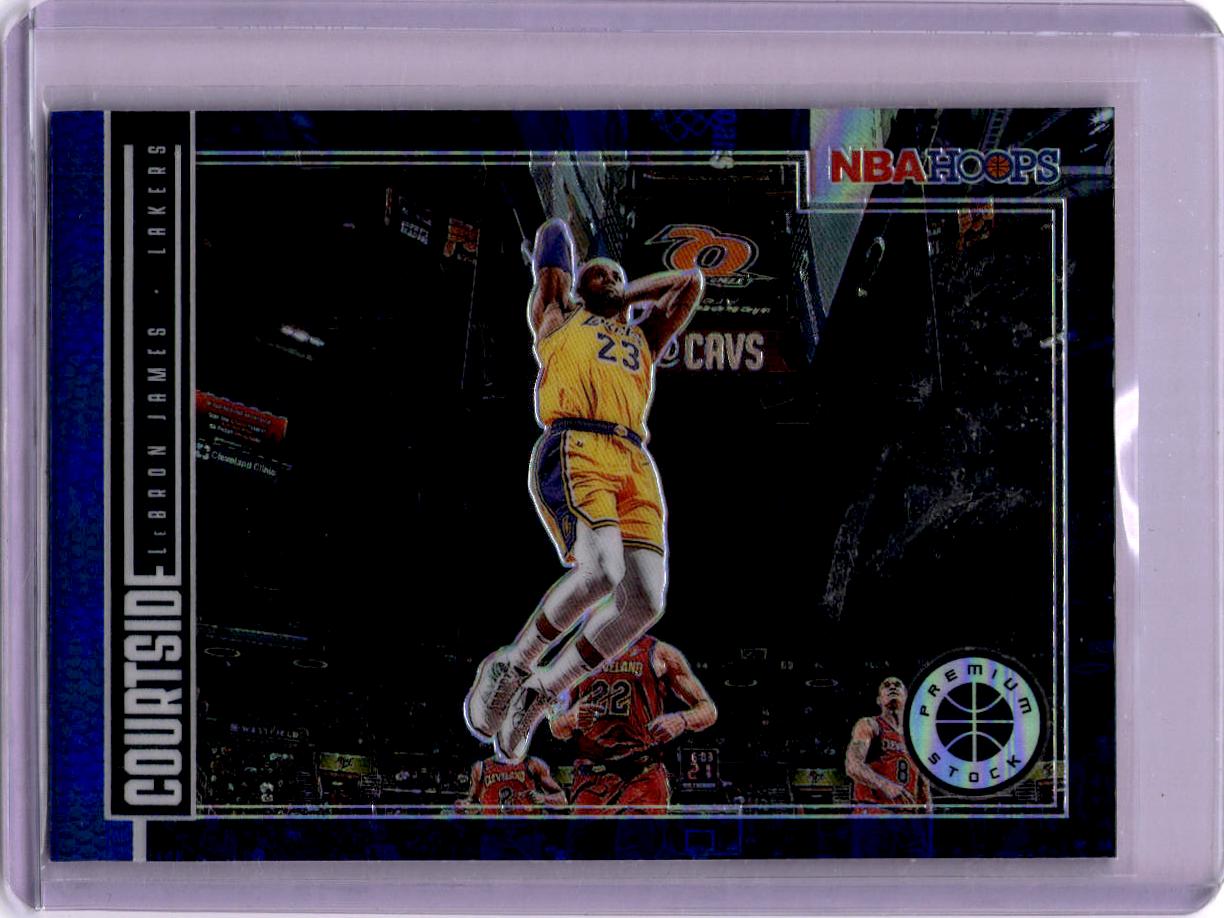2019-20 Hoops Premium Stock #1 LeBron James Courtside Blue