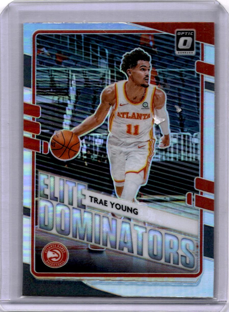 2020-21 Donruss Optic #10 Trae Young Elite Dominators Holo