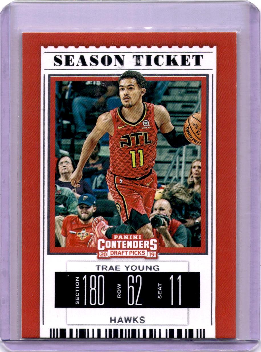 2019 Panini Contenders Draft Picks #49b Trae Young Torch Red Uniform