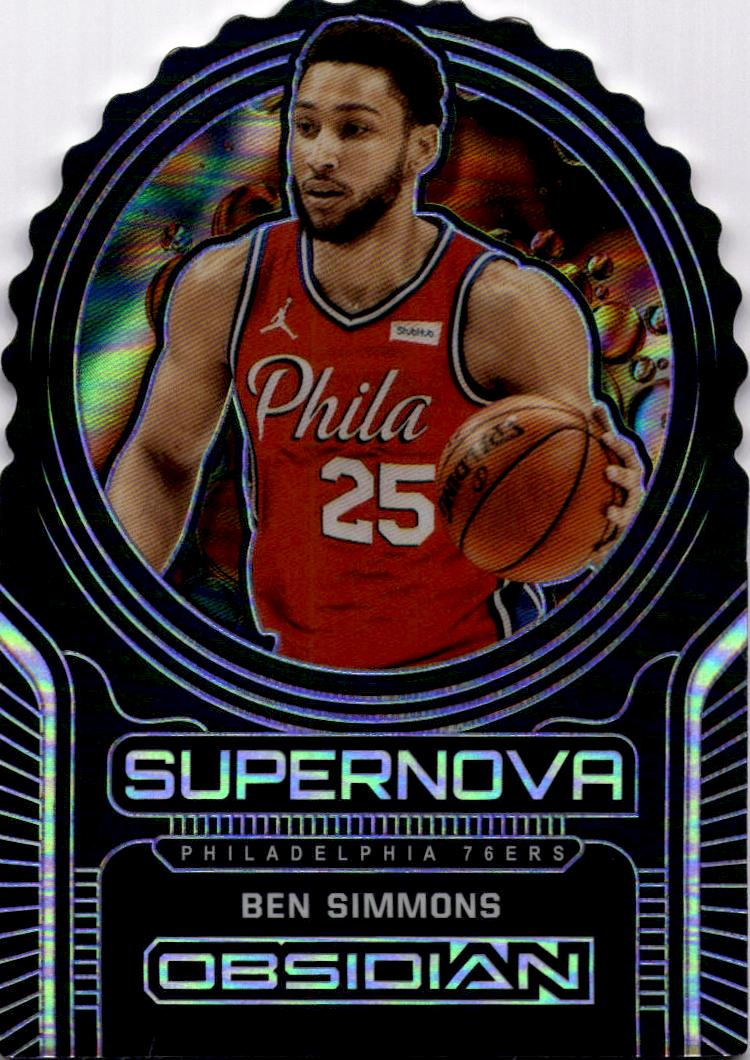 2020-21 Panini Obsidian #10 Ben Simmons Supernova #/99