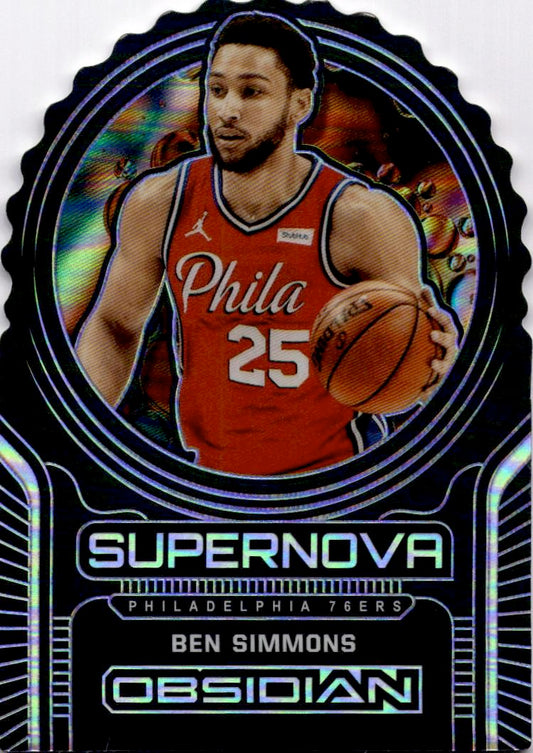 2020-21 Panini Obsidian #10 Ben Simmons Supernova #/99