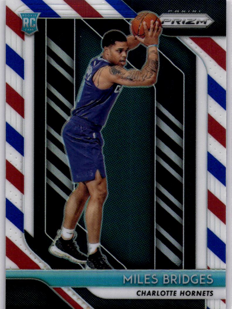 2018-19 Panini Prizm #278 Miles Bridges Prizms Red White and Blue