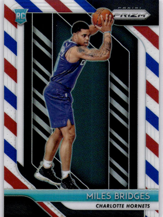 2018-19 Panini Prizm #278 Miles Bridges Prizms Red White and Blue