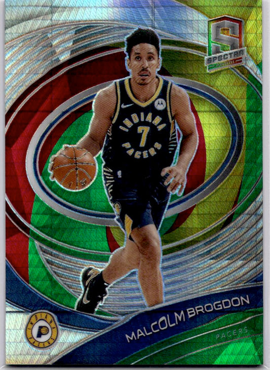 2020-21 Panini Spectra #95 Malcolm Brogdon Asia Red Yellow Green #/75