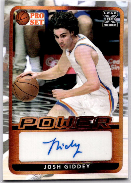 2021-22 Leaf Memories Josh Giddey 2021-22 Leaf Trinity Base Autographs Bronze