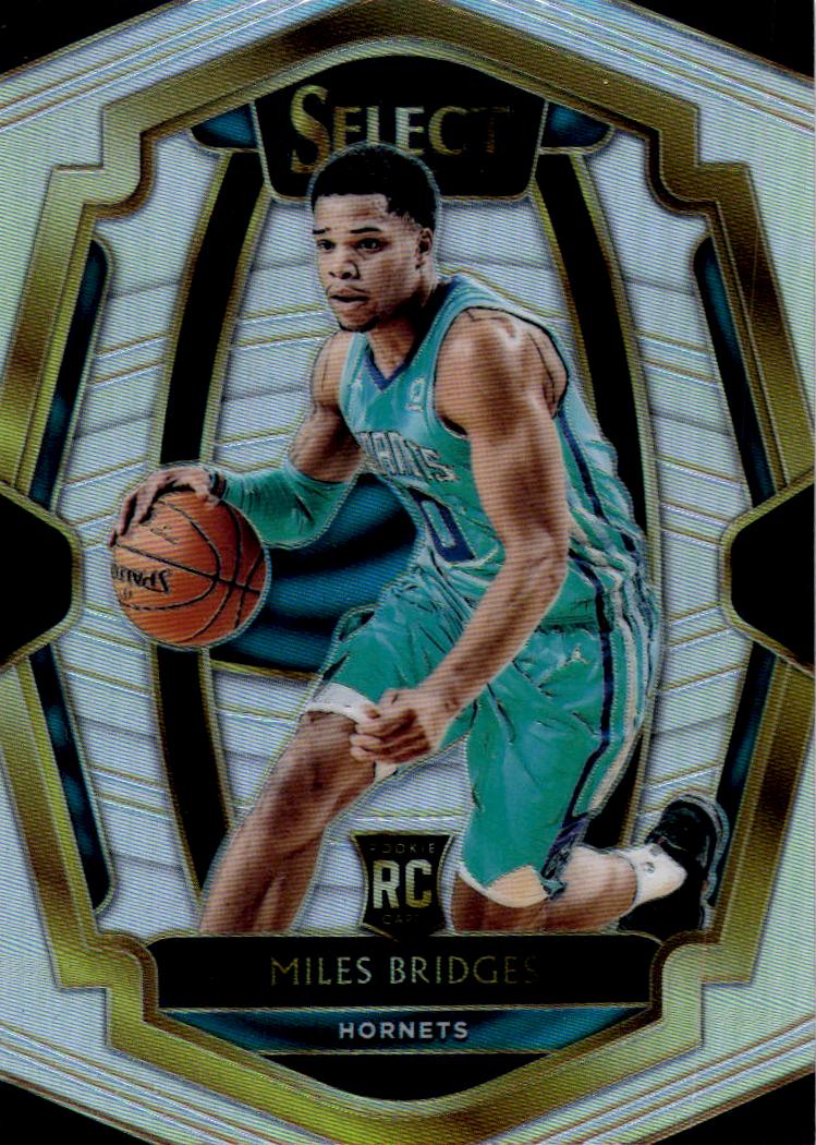 2018-19 Panini Select #114 Miles Bridges Silver Prizms