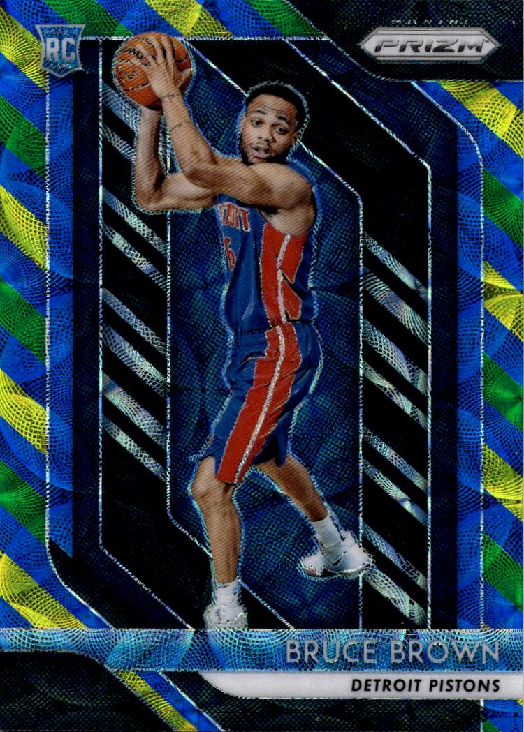 2018-19 Panini Prizm #132 Bruce Brown Prizms Choice Blue Yellow and Green