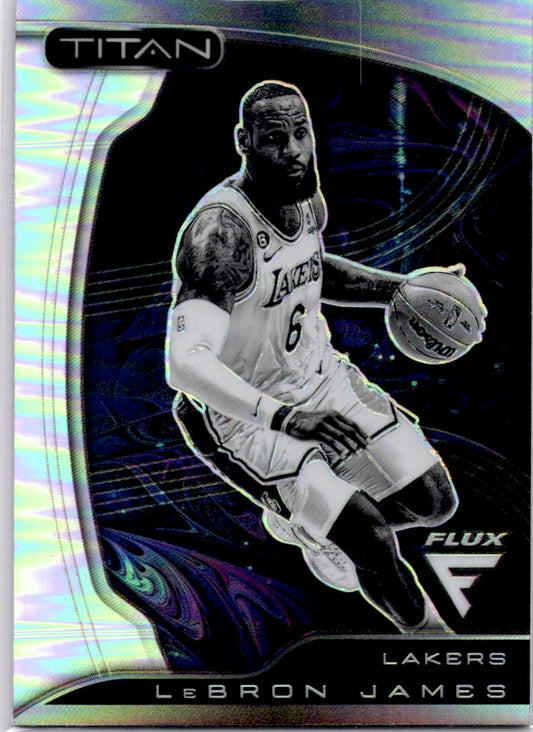 2022-23 Panini Flux #59 LeBron James Titan Set Silver